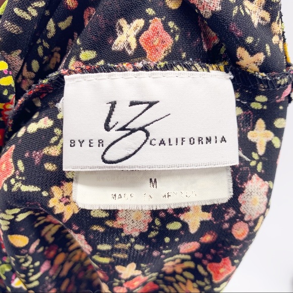 VINTAGE IZ Byer Sleeveless Floral Sheath Dress Size S/M - Picture 6 of 8